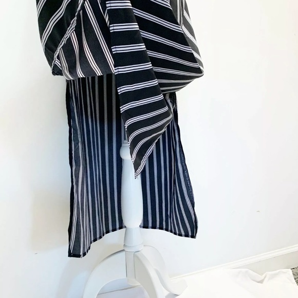 She and sky Striped Off-the-Shoulder Maxi Dress S - Picture 5 of 9